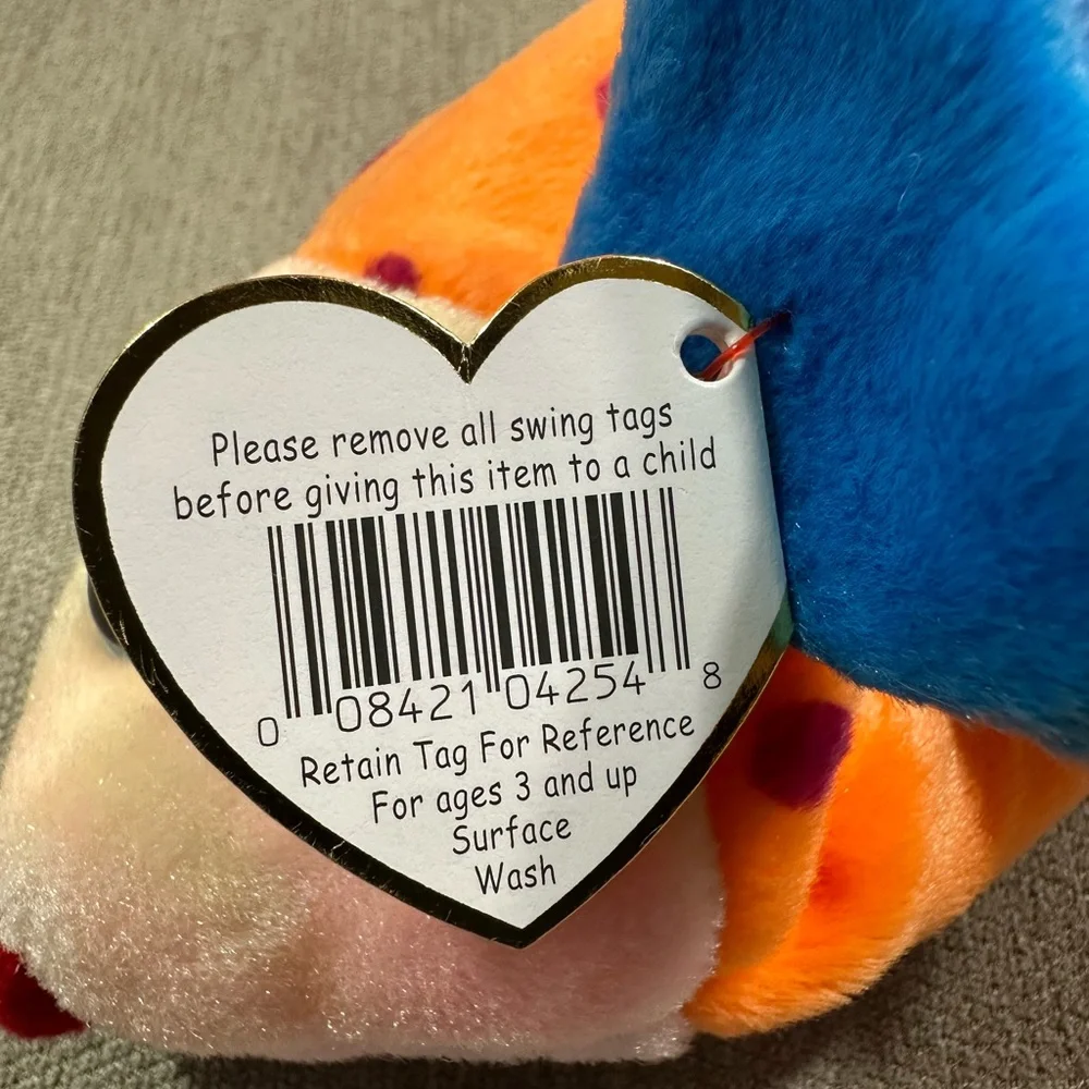 Ty Beanie Baby 1999 Lips Plush Fish